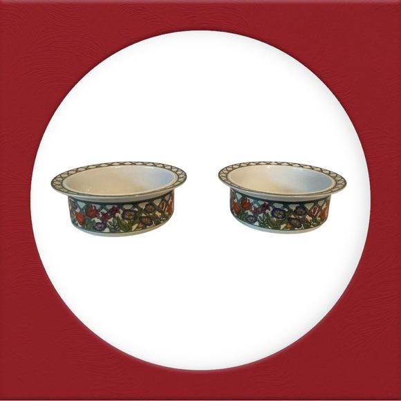 Dansk Nordic Garden Soup/Cereal/Salad Bowls Vintage Set of 2 - Picture 1 of 7